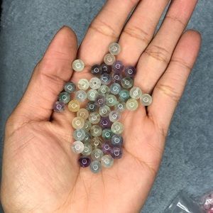 Rainbow fluorite beads